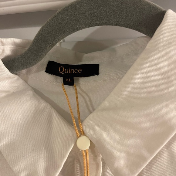 NWT!! Quince Women's White Vintage Wash Tencel Camp Shirt - Picture 8 of 11